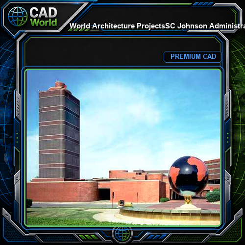 💎【World Architecture Projects】SC Johnson Administration Building and Research Tower-Frank Lloyd Wright