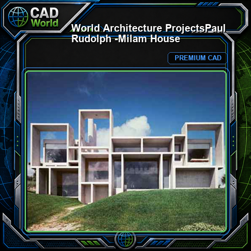 💎【World Architecture Projects】Paul Rudolph -Milam House