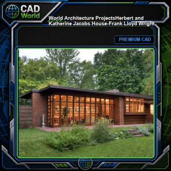 💎【World Architecture Projects】Herbert and Katherine Jacobs House-Frank Lloyd Wright