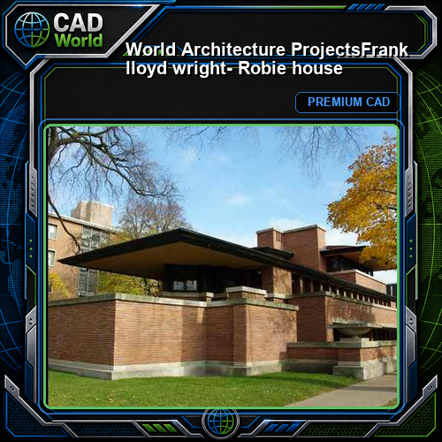 💎【World Architecture Projects】Frank lloyd wright- Robie house