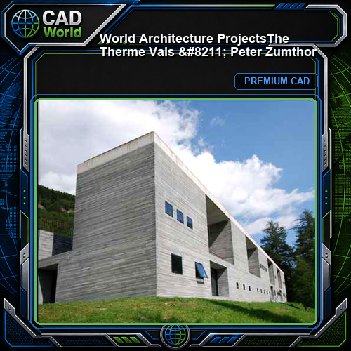 💎【World Architecture Projects】The Therme Vals - Peter Zumthor