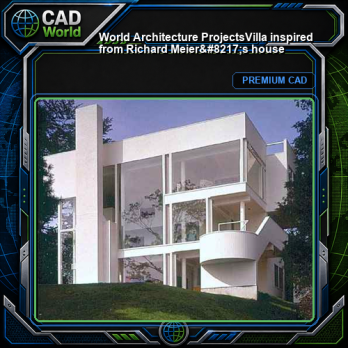 💎【World Architecture Projects】Villa inspired from Richard Meier's house