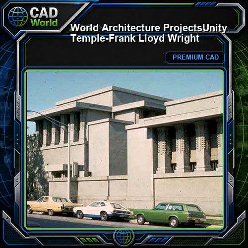 💎【World Architecture Projects】Unity Temple-Frank Lloyd Wright