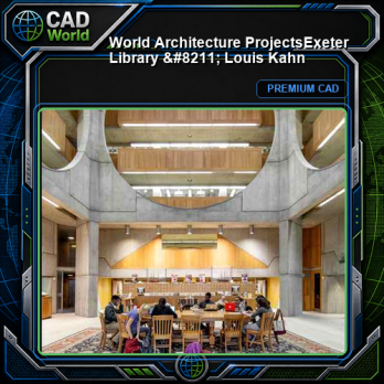 💎【World Architecture Projects】Exeter Library - Louis Kahn