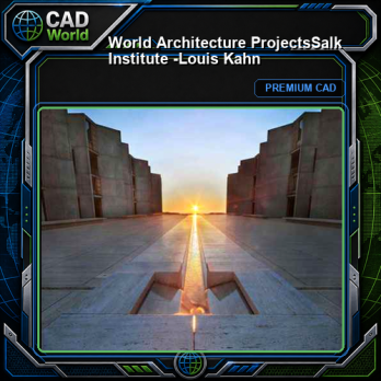 💎【World Architecture Projects】Salk Institute -Louis Kahn