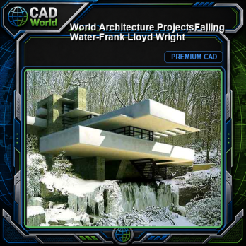💎【World Architecture Projects】Falling Water-Frank Lloyd Wright