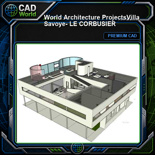 💎【World Architecture Projects】Villa Savoye- LE CORBUSIER