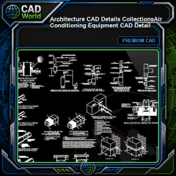 【Architecture CAD Details Collections】Air Conditioning Equipment CAD Detail
