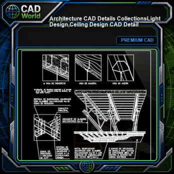 【Architecture CAD Details Collections】Light Design,Ceiling Design CAD Detail