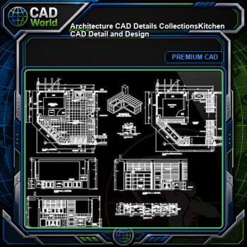 【Architecture CAD Details Collections】Kitchen CAD Detail and Design