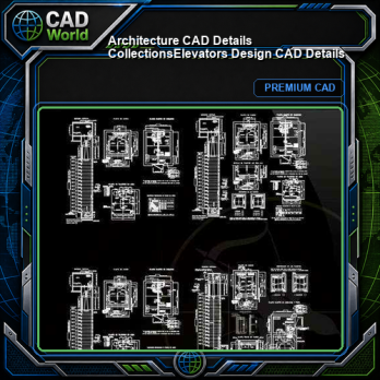 【Architecture CAD Details Collections】Elevators Design CAD Details