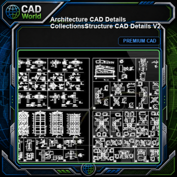 【Architecture CAD Details Collections】Structure CAD Details V2