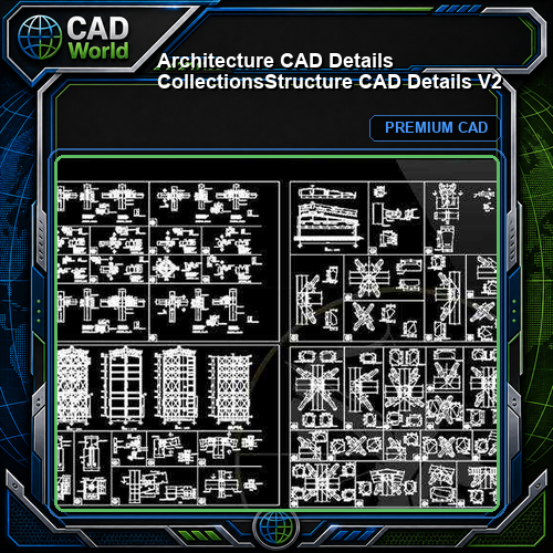 【Architecture CAD Details Collections】Structure CAD Details V2