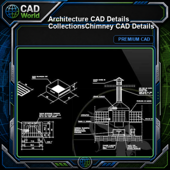 【Architecture CAD Details Collections】Chimney CAD Details