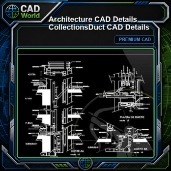 【Architecture CAD Details Collections】Duct CAD Details