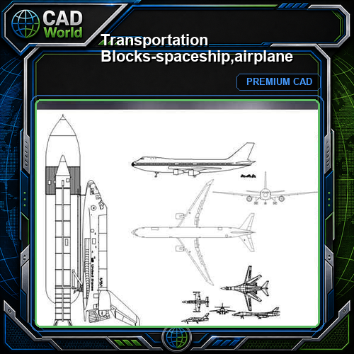 Transportation Blocks-spaceship,airplane