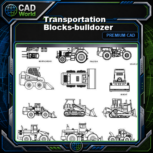 Transportation Blocks-bulldozer