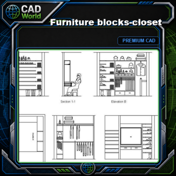 Furniture blocks-closet