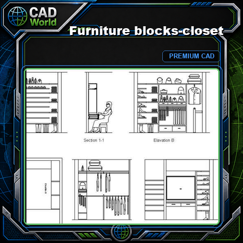 Furniture blocks-closet