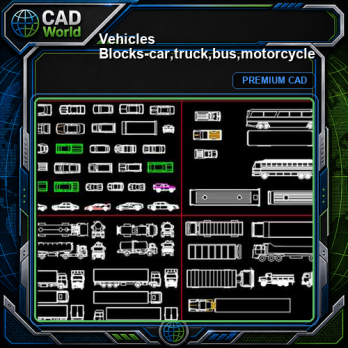 Vehicles Blocks-car,truck,bus,motorcycle