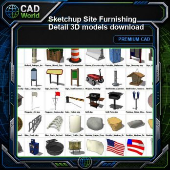 Sketchup Site Furnishing Detail 3D models download