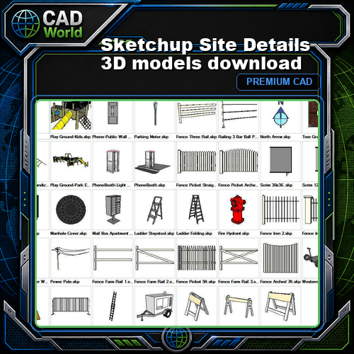 Sketchup Site Details 3D models download