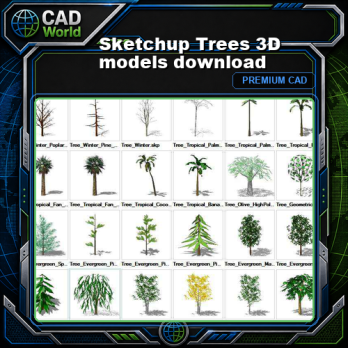 Sketchup Trees 3D models download