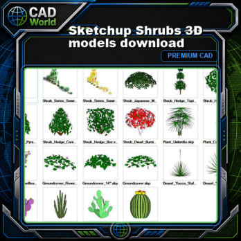 Sketchup Shrubs 3D models download