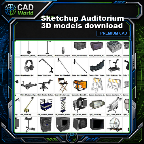 Sketchup Auditorium 3D models download