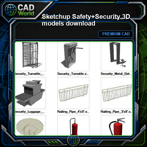 Sketchup Safety+Security 3D models download