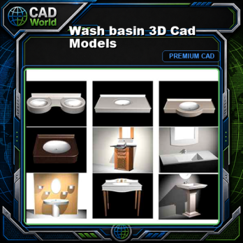 Wash basin 3D Cad Models
