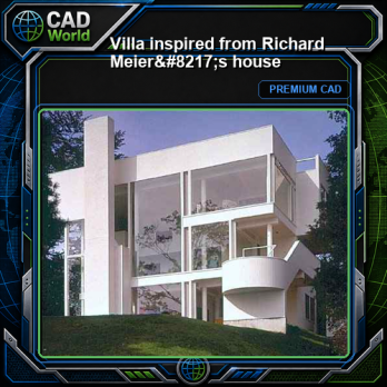 Villa inspired from Richard Meier's house