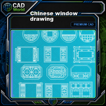 Chinese window  drawing