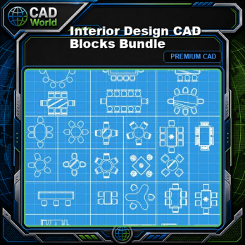 Interior Design CAD  Blocks Bundle