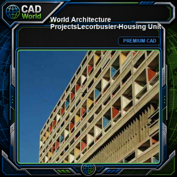 💎【World Architecture Projects】Lecorbusier-Housing Unit