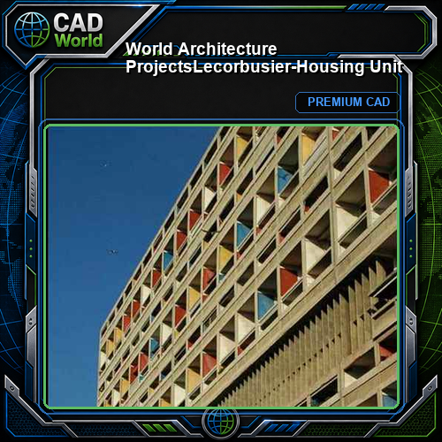 💎【World Architecture Projects】Lecorbusier-Housing Unit