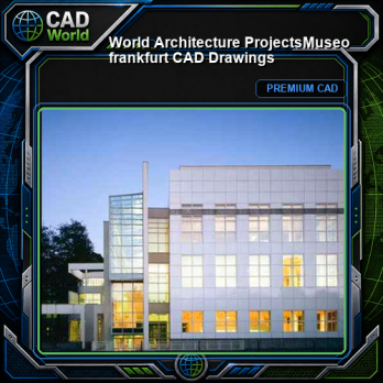 💎【World Architecture Projects】Museo frankfurt CAD Drawings