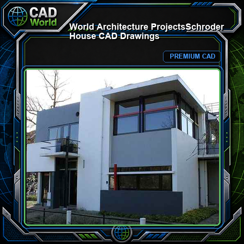 💎【World Architecture Projects】Schroder House CAD Drawings