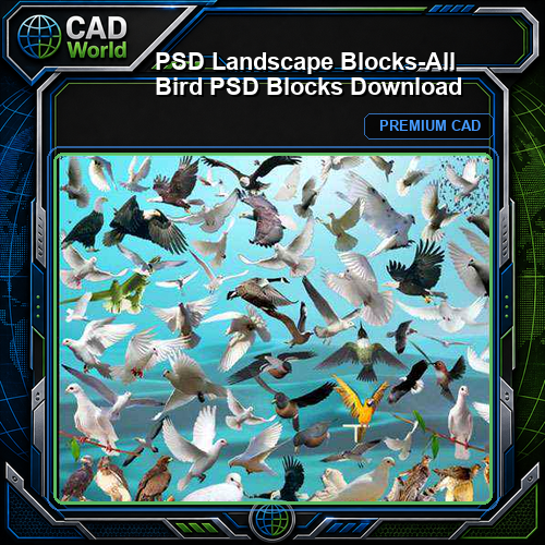 ★【 PSD Landscape Blocks-All Bird PSD Blocks Download】