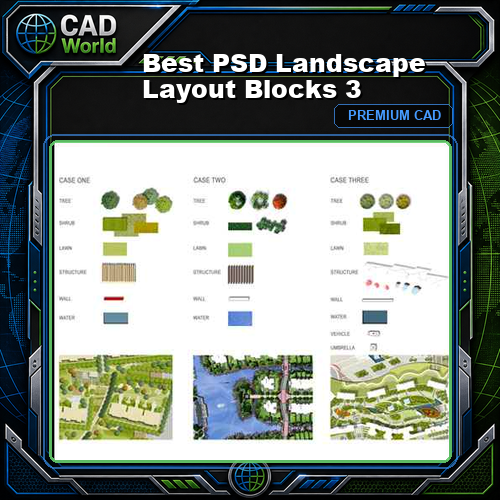 Best PSD Landscape Layout Blocks 3