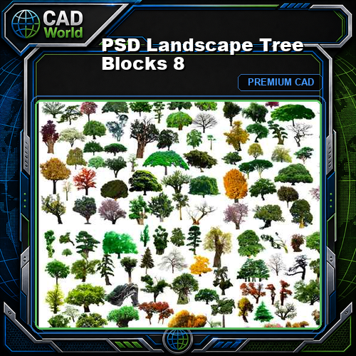 PSD Landscape Tree Blocks 8