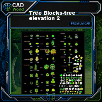 Tree Blocks-tree elevation 2