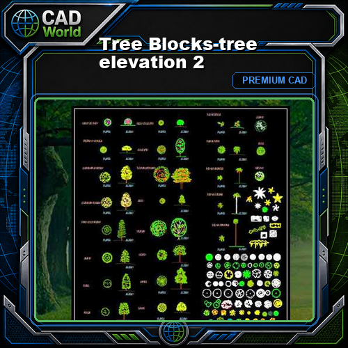Tree Blocks-tree elevation 2