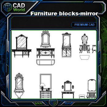 Furniture blocks-mirror