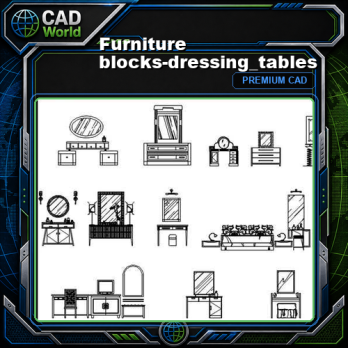 Furniture blocks-dressing_tables