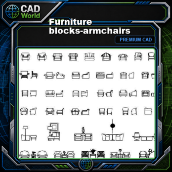 Furniture blocks-armchairs