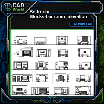 Bedroom Blocks-bedroom_elevation