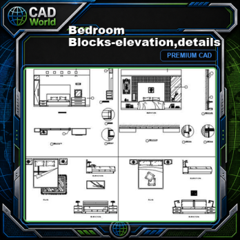 Bedroom Blocks-elevation,details
