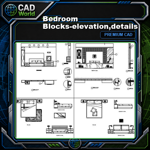 Bedroom Blocks-elevation,details