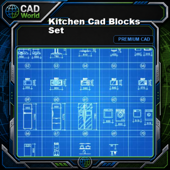 Kitchen Cad Blocks Set